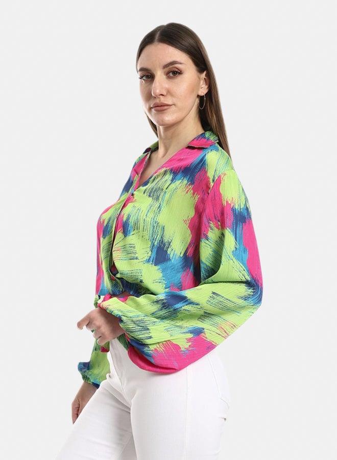 Azul Printed Chiffon - Image 1